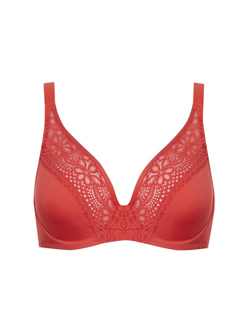 Soutien-gorge à armatures L'IRRÉSISTIBLE Corail - Kiabi