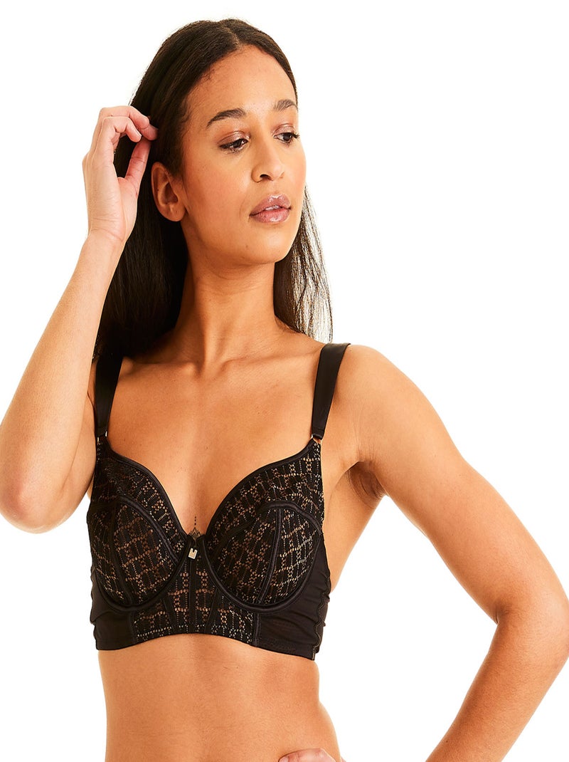 Soutien-gorge à armatures MERVEILLEUX - Camille Cerf & Pomm'Poire Noir - Kiabi