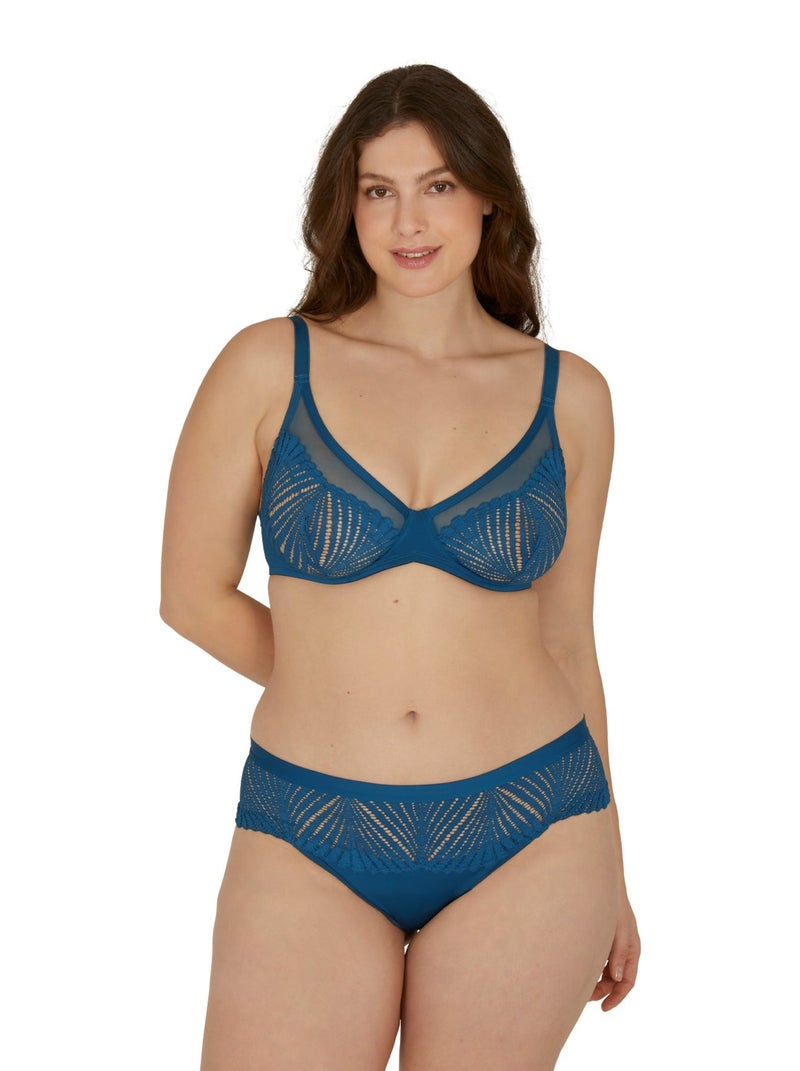 Soutien-gorge à armatures MUSE Bleu paon - Kiabi