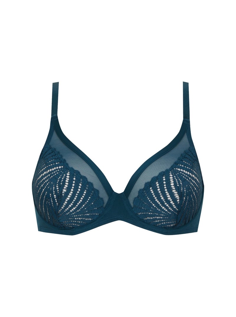 Soutien-gorge à armatures MUSE Bleu paon - Kiabi