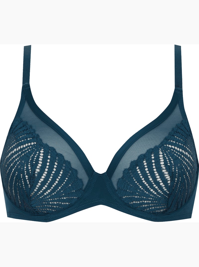 Soutien-gorge à armatures MUSE Bleu paon - Kiabi