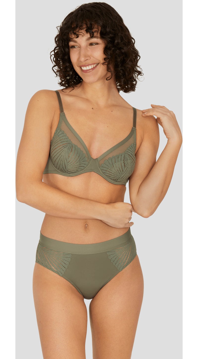 Soutien-gorge à armatures MUSE Kaki - Kiabi