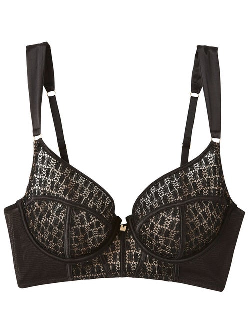Soutien-gorge à armatures noir MERVEILLEUX - Camille Cerf & Pomm'Poire - Kiabi