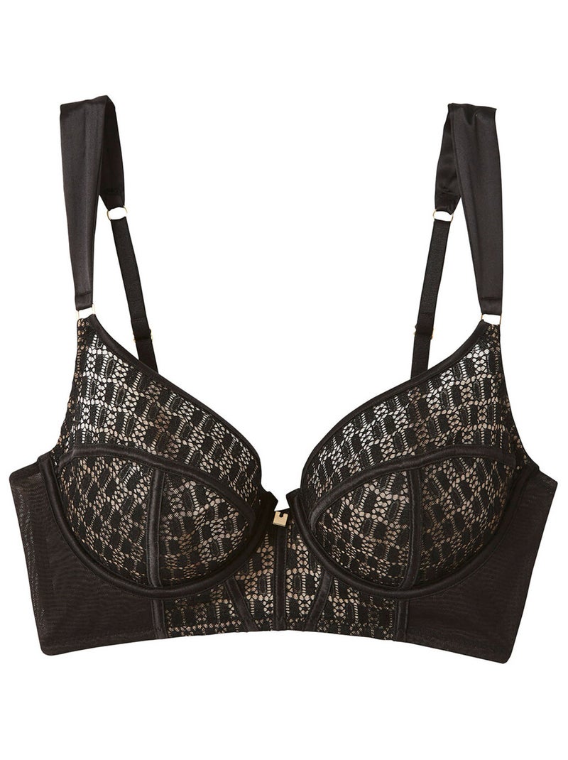 Soutien-gorge à armatures noir MERVEILLEUX - Camille Cerf & Pomm'Poire Noir - Kiabi