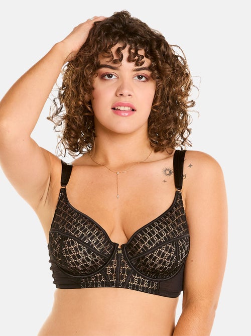 Soutien-gorge à armatures noir MERVEILLEUX - Camille Cerf & Pomm'Poire - Kiabi