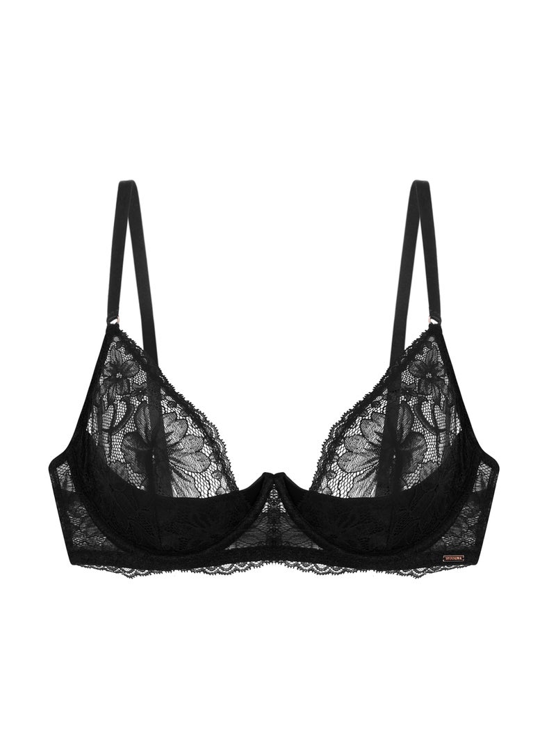 Soutien-gorge à armatures non rembourré Kikky Dorina Noir - Kiabi
