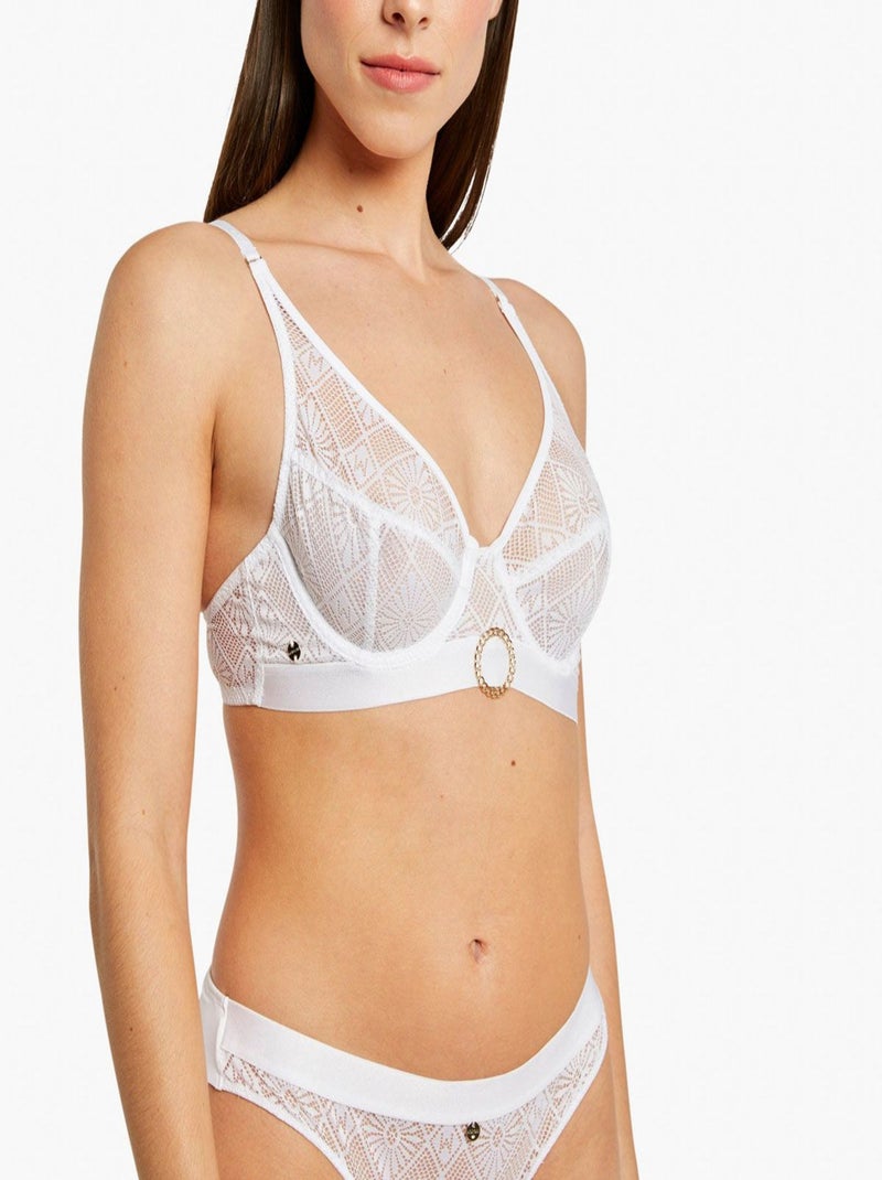 Soutien-gorge à armatures OLIVIA - Morgan Lingerie Blanc - Kiabi