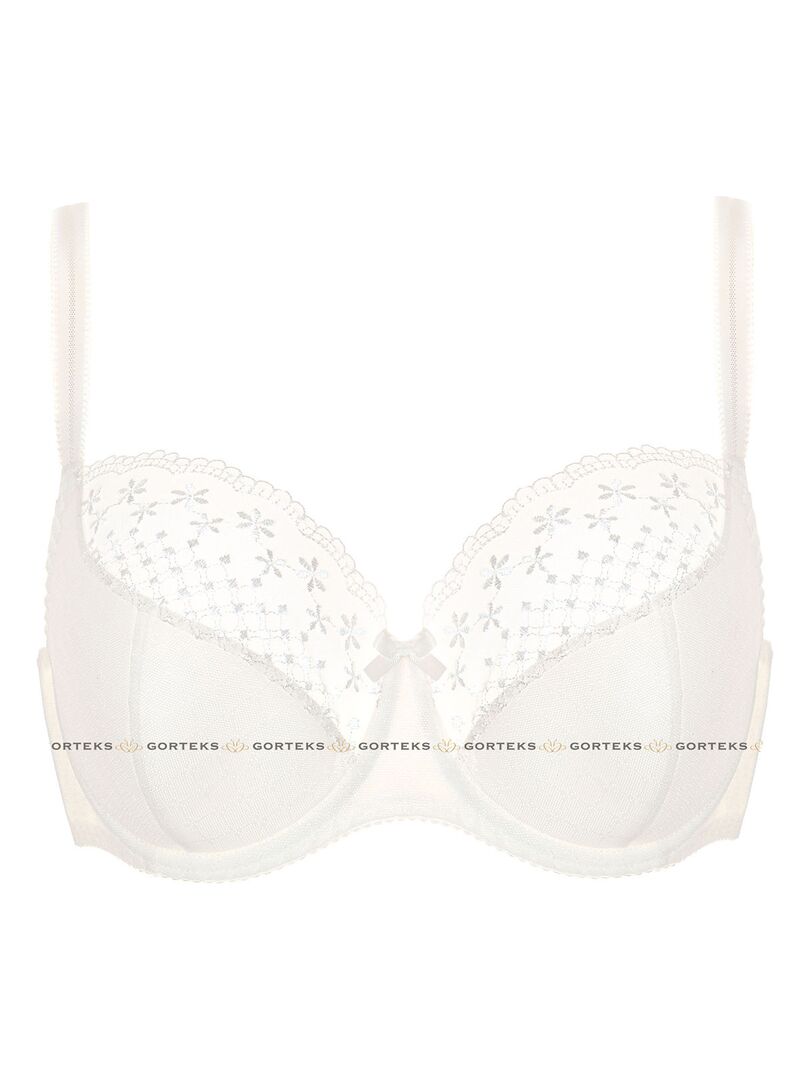 Top Soutien-gorge à Armatures Hanro - Bonnet 75C, Blanc Crème - Neuf Sans étiquettes