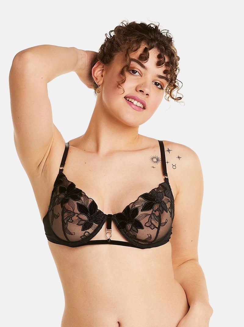 Soutien-gorge à armatures RAFALE - Pomm'Poire Noir - Kiabi