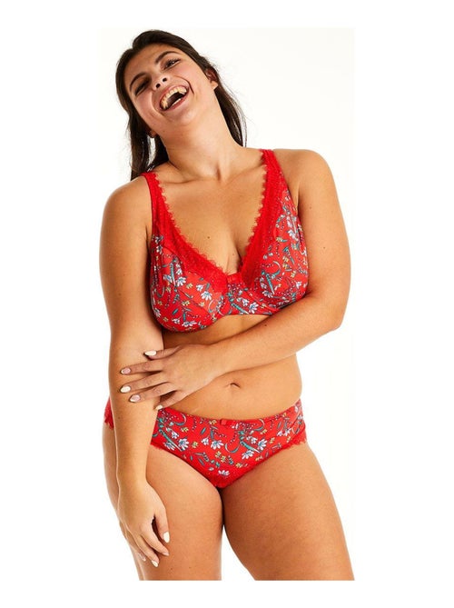 Soutien-gorge à armatures ROUGE - Pomm'Poire - Kiabi