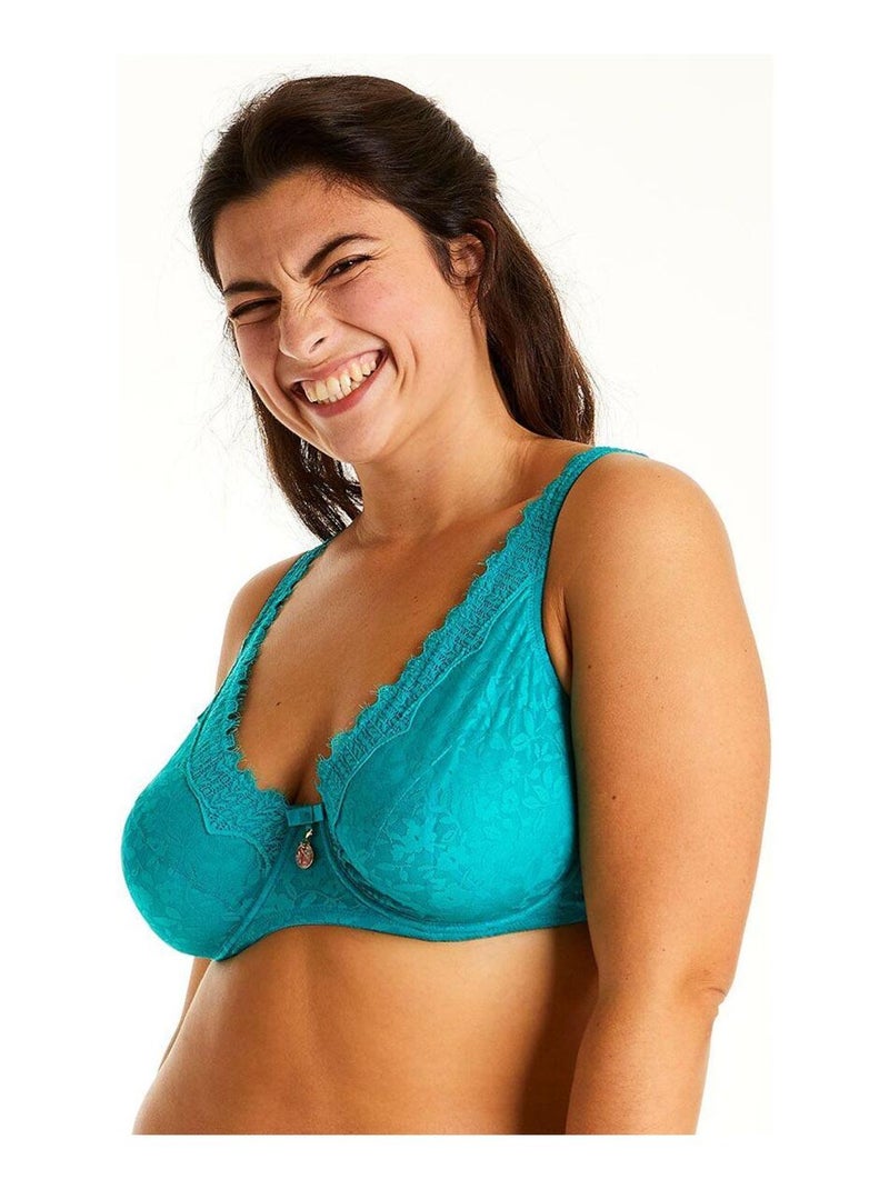 Soutien-gorge à armatures ROYAUME - Pomm'Poire Bleu - Kiabi