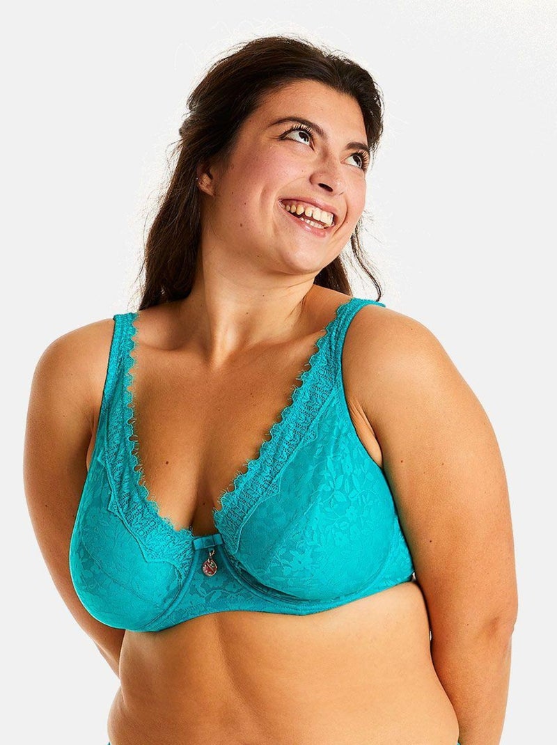 Soutien-gorge à armatures ROYAUME - Pomm'Poire Bleu - Kiabi