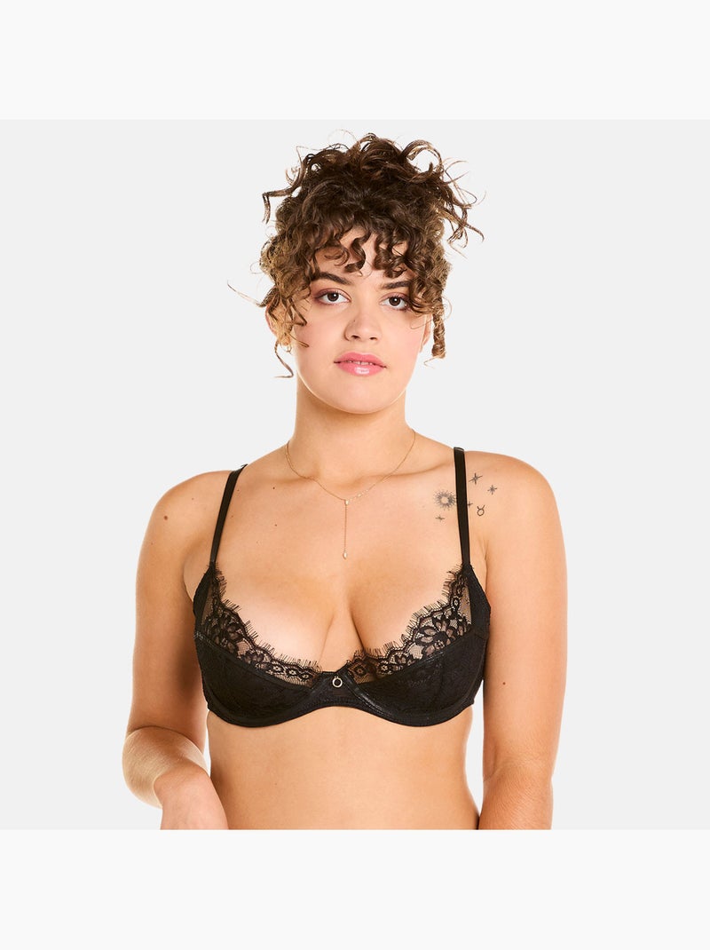 Soutien-gorge à armatures SABBAT - Pomm'Poire Noir - Kiabi