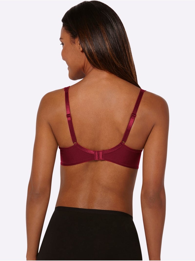 Soutien-gorge à Armatures Spécial T-shirt - Witt Rouge foncé - Kiabi