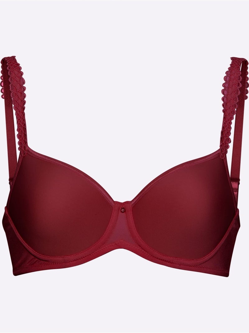 Soutien-gorge à Armatures Spécial T-shirt - Witt Rouge foncé - Kiabi