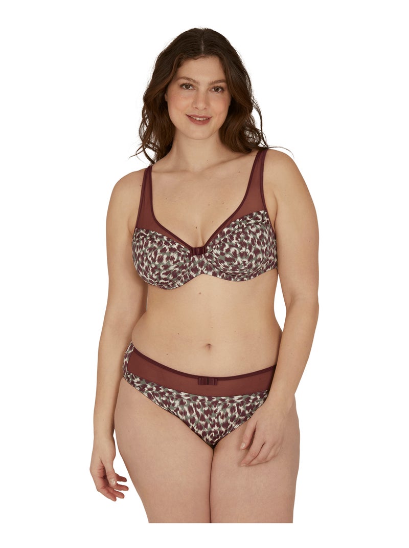 Soutien-gorge à armatures TULLE DESIGN Multicolore - Kiabi
