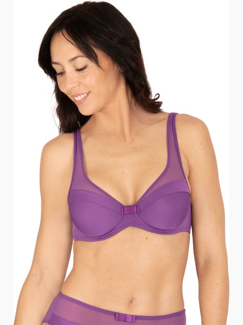 Soutien-gorge à armatures tulle design - Kiabi