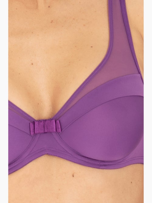 Soutien-gorge à armatures tulle design - Kiabi