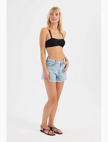 Soutien-gorge à bretelles en dentelle et décolleté en cœur hiccup