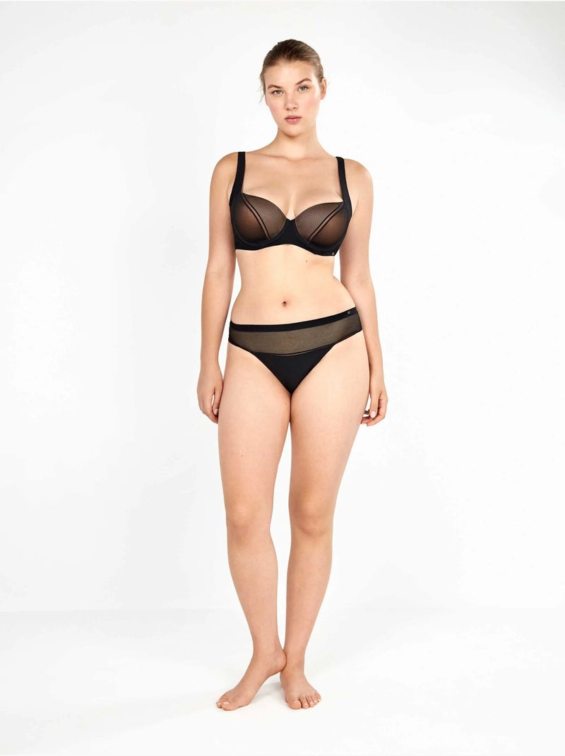 Soutien-gorge à capacité avec mousse et avec armatures Noir - Kiabi