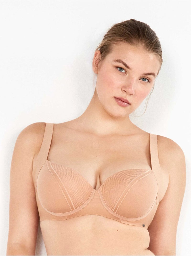 Soutien-gorge à capacité avec mousse et avec armatures Rose - Kiabi