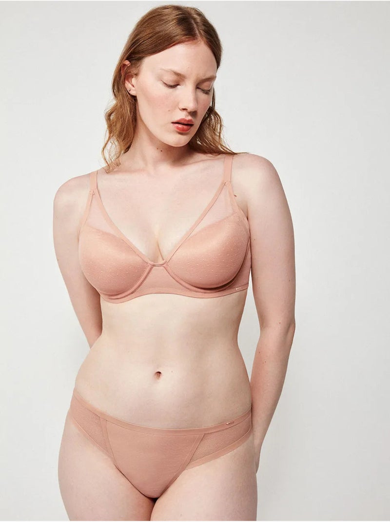 Soutien-gorge à capacité réducteur de dos Rose - Kiabi