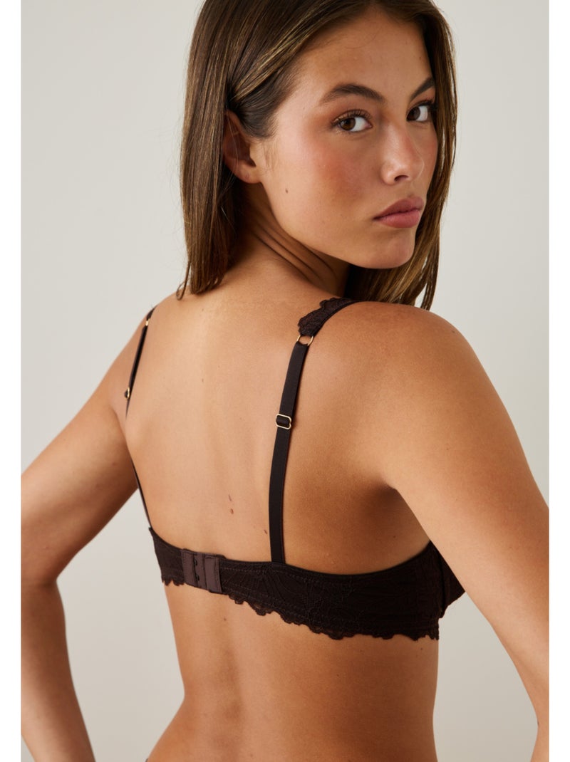 Soutien-gorge à coques alizée Marron - Kiabi