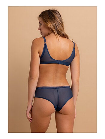 Soutien-gorge à coques bleu Romy