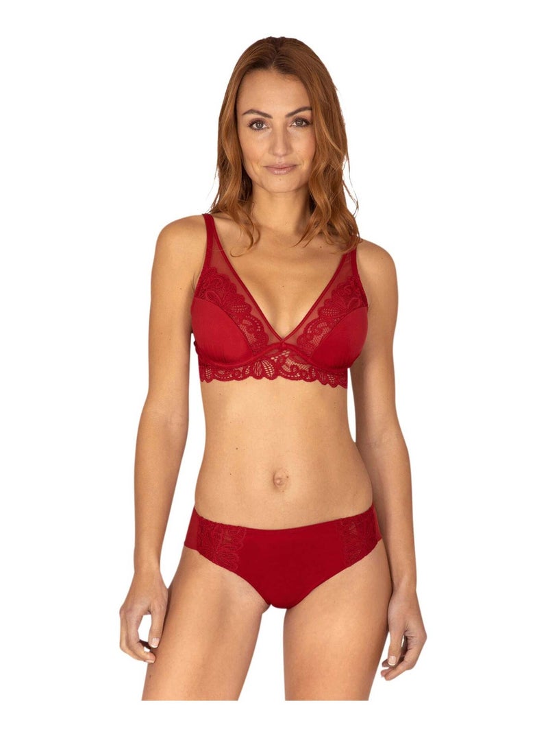 Soutien-gorge à coques DENTELLE ENVOÛTANTE Rouge - Kiabi