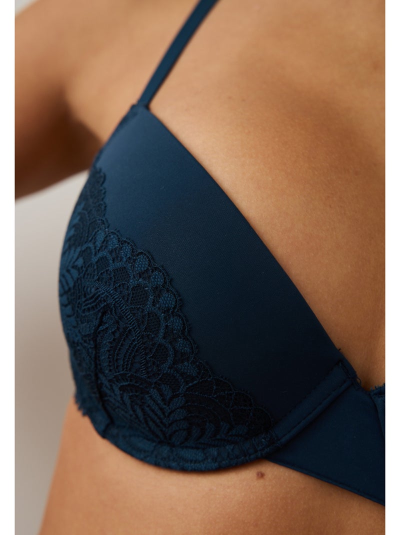 Soutien-gorge à coques elie Bleu - Kiabi
