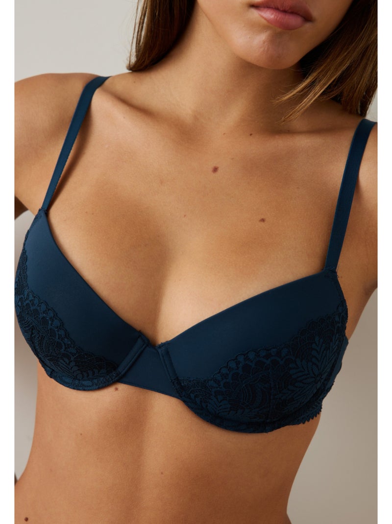 Soutien-gorge à coques elie Bleu - Kiabi