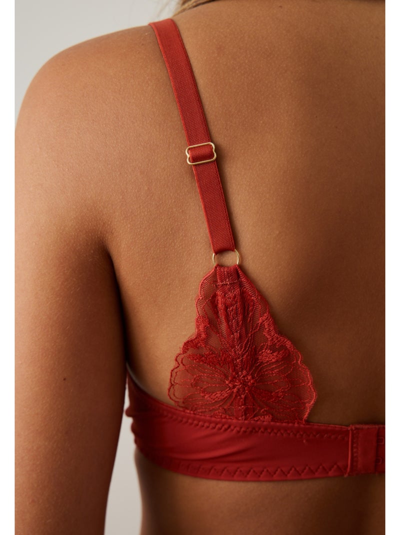 Soutien-gorge à coques emy Rouge - Kiabi