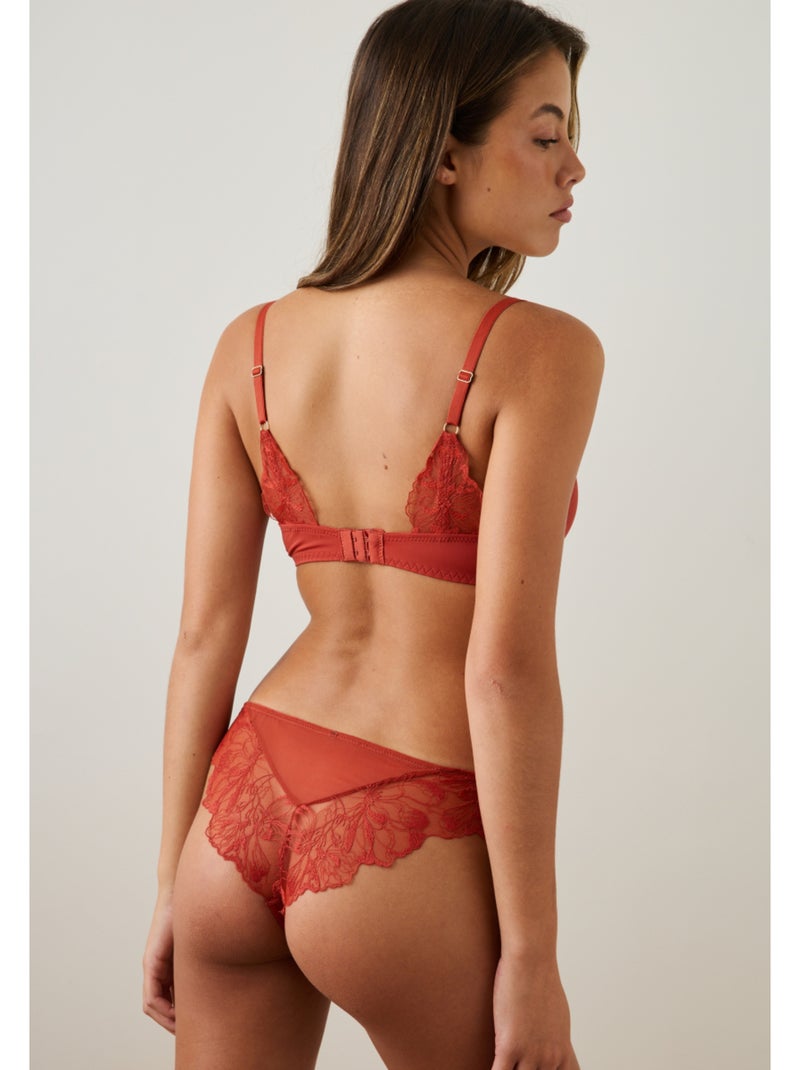 Soutien-gorge à coques emy Rouge - Kiabi
