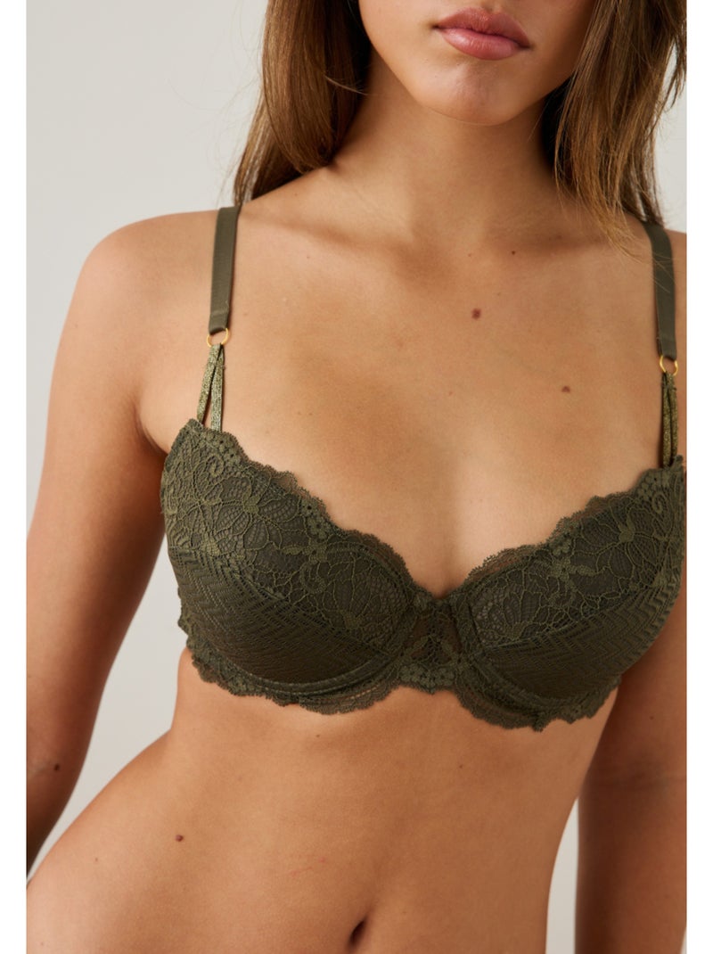 Soutien-gorge à coques Enzo Vert - Kiabi