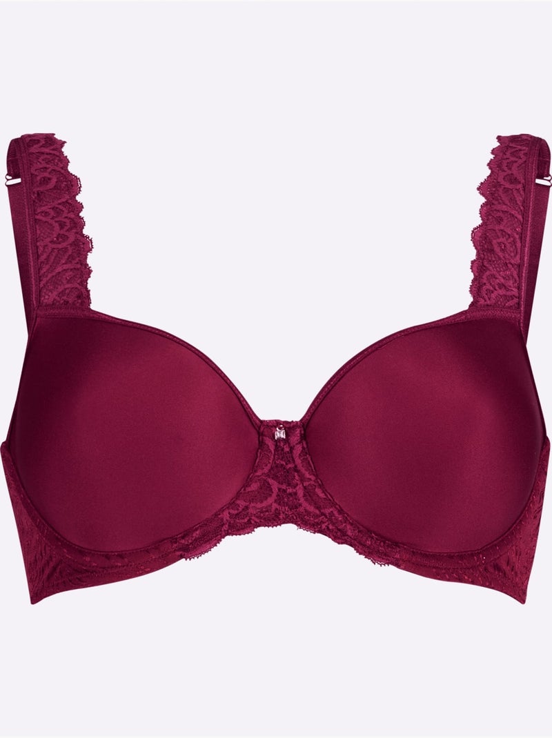 Soutien-gorge à Coques Et à Armatures - Witt Noir Bordeaux - Kiabi