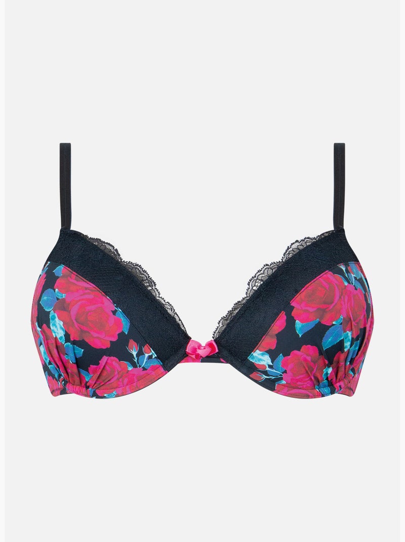 Soutien-gorge à coques femme Love Mood Cute Passio Noir / Vert / Rouge - Kiabi