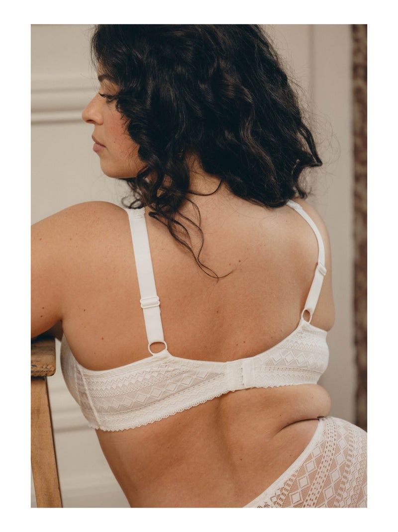 Soutien-gorge à coques fines Acanthe Blanc - Kiabi