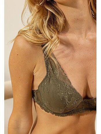 Soutien-gorge à coques kaki Alice