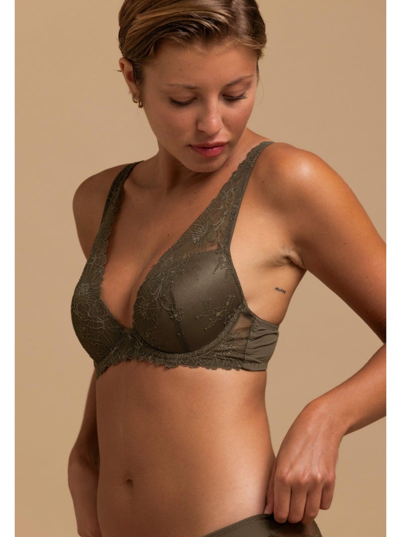 Soutien-gorge à coques kaki Alice Kaki - Kiabi