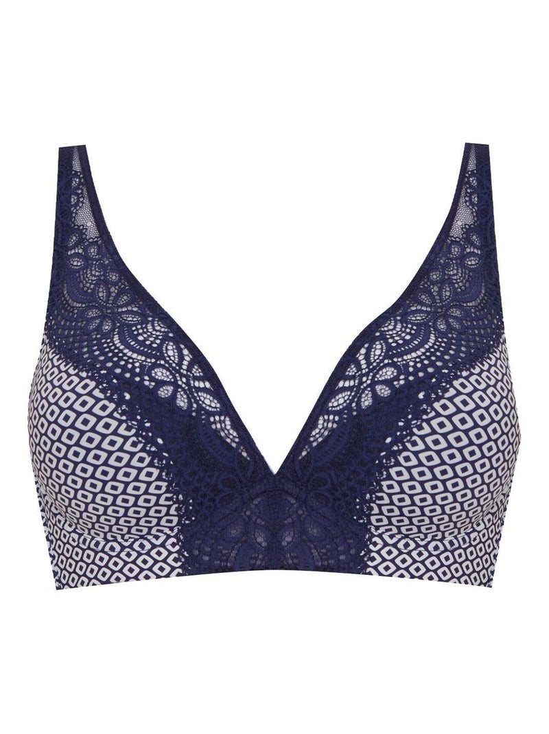 Soutien-gorge à coques L'IRRÉSISTIBLE Bleu Blanc - Kiabi