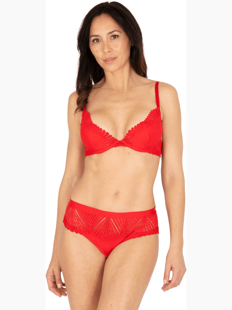 Soutien-gorge à coques muse Rouge cachemire - Kiabi