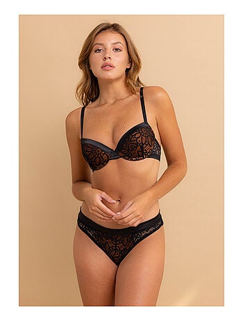 Soutien-gorge à coques noisette Talia