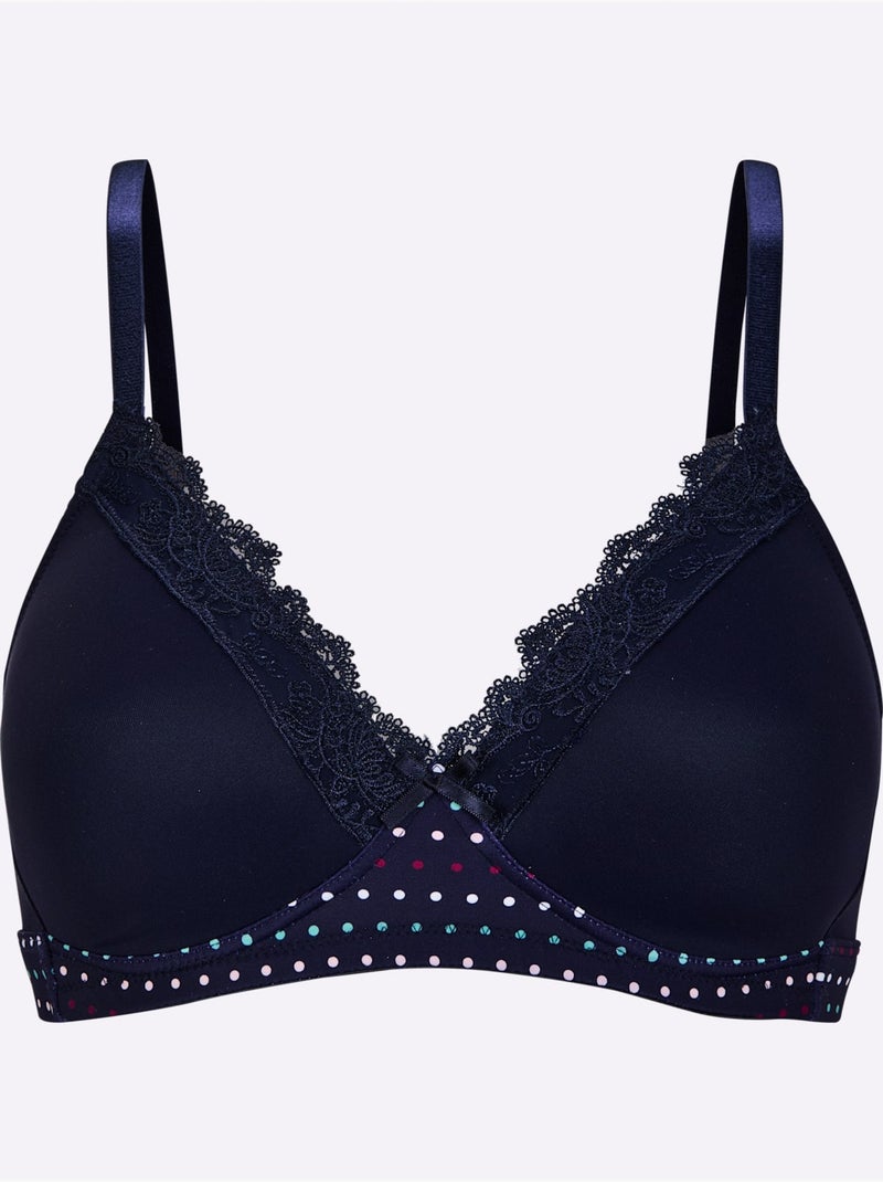 Soutien-gorge à Coques Sans Armatures - Witt Bleu marine - Kiabi