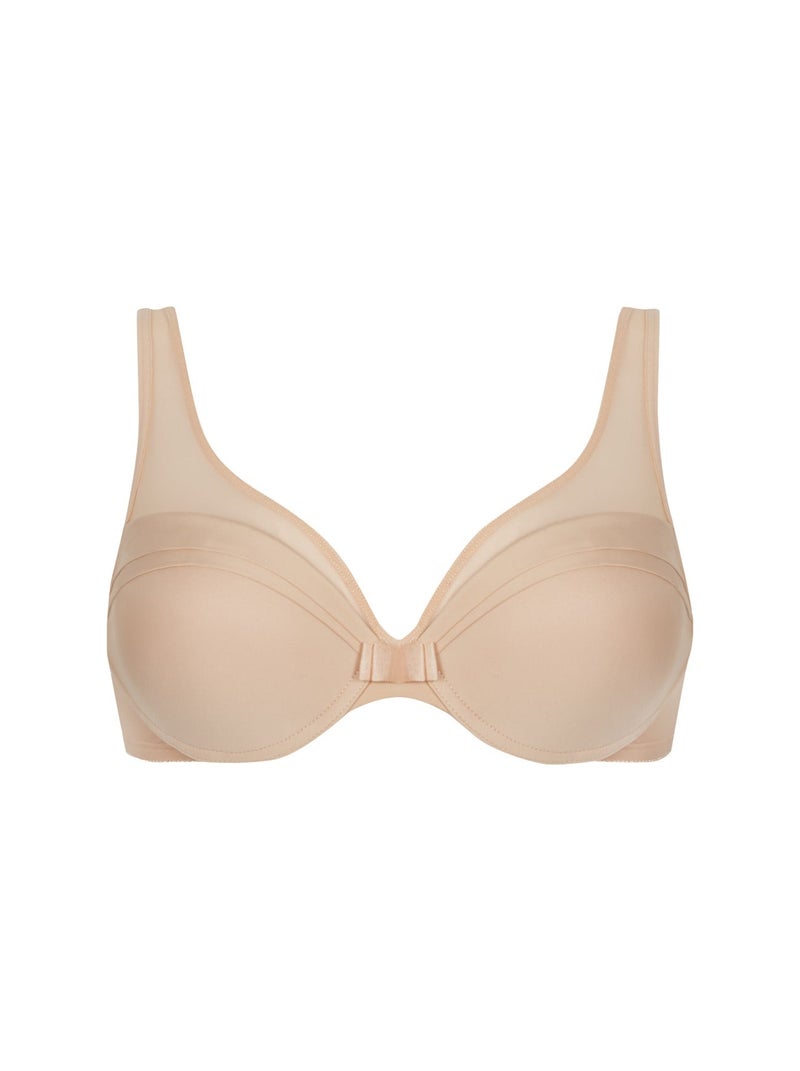 Soutien-gorge à coques TULLE DESIGN Beige - Kiabi