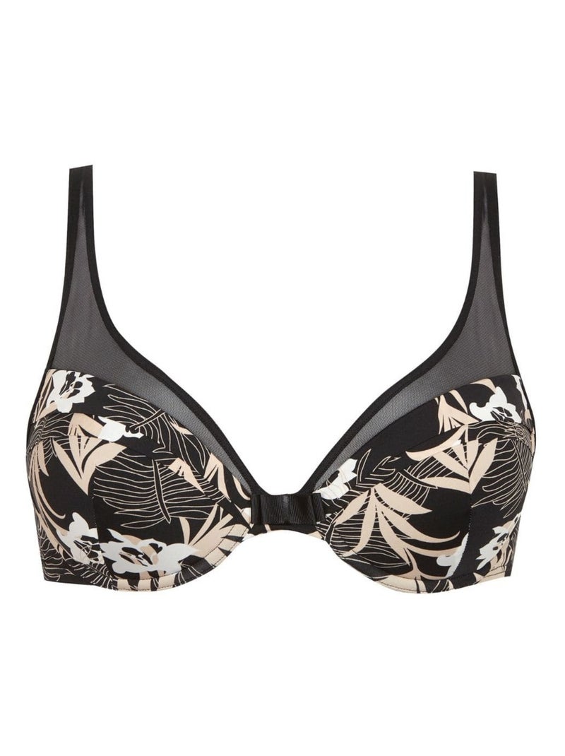 Soutien-gorge à coques TULLE DESIGN Noir Multicolore - Kiabi