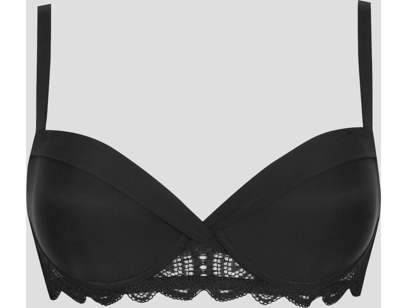 Soutien-gorge à coques VERTIGE DRAPÉ Noir - Kiabi