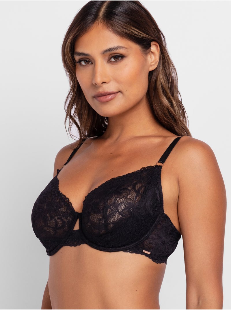 Soutien-gorge à couverture complète Kikky Dorina Noir - Kiabi