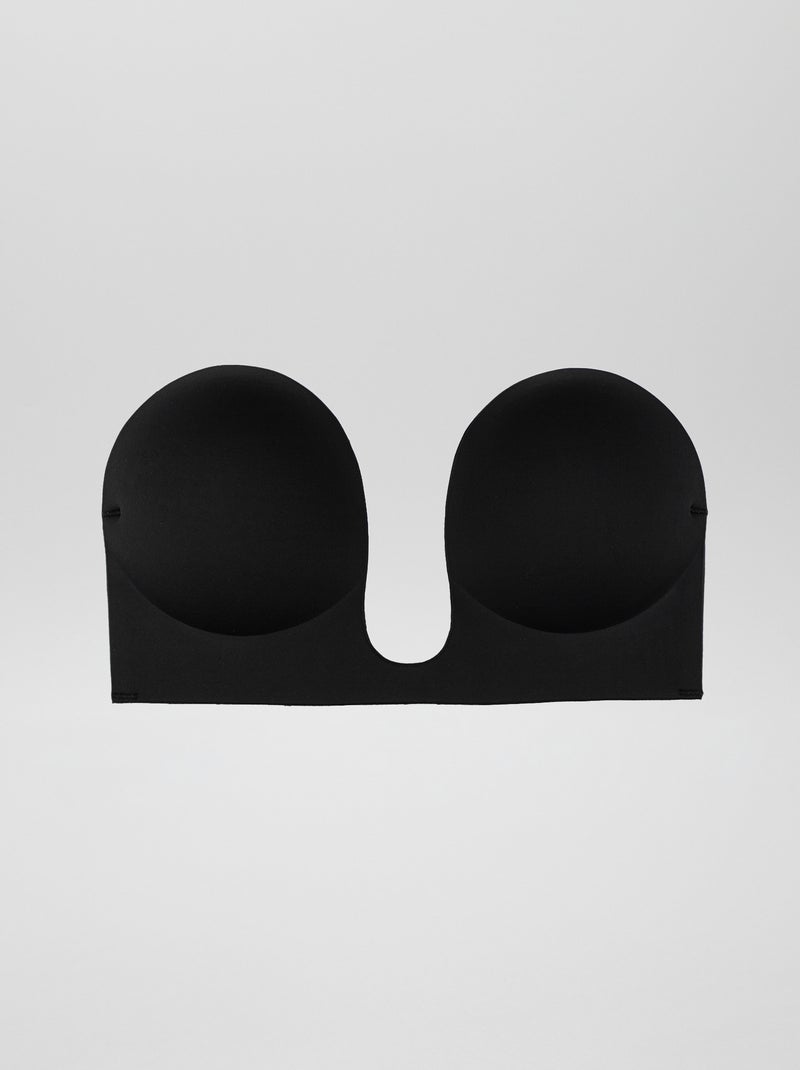 Soutien-gorge adhésif dos nu 'Bye Bra' noir - Kiabi