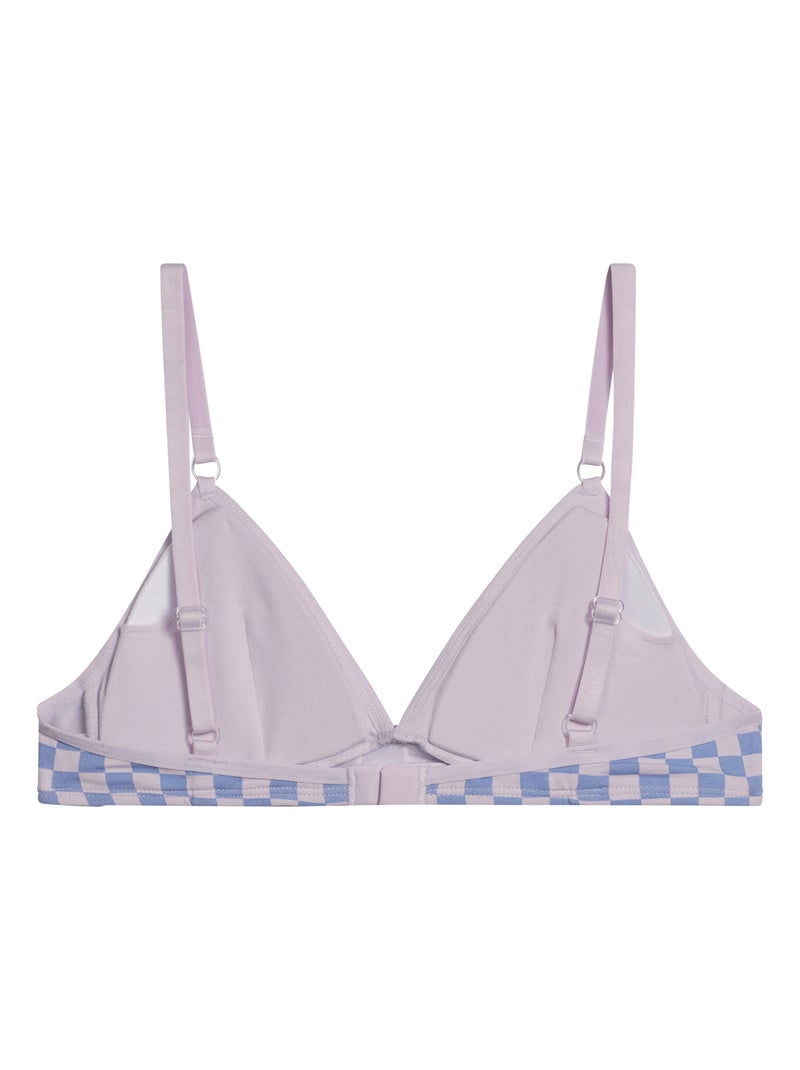 Soutien-gorge Ado Pockets Coton Bleu azur - Kiabi