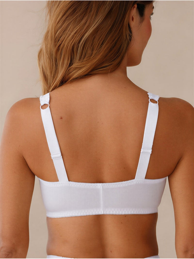 Soutien-gorge agrafé devant lot de 2 - DAXON Blanc Jaune - Kiabi